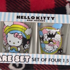 HELLO KITTY SANRIO SHOT GLASSES SET OF 4